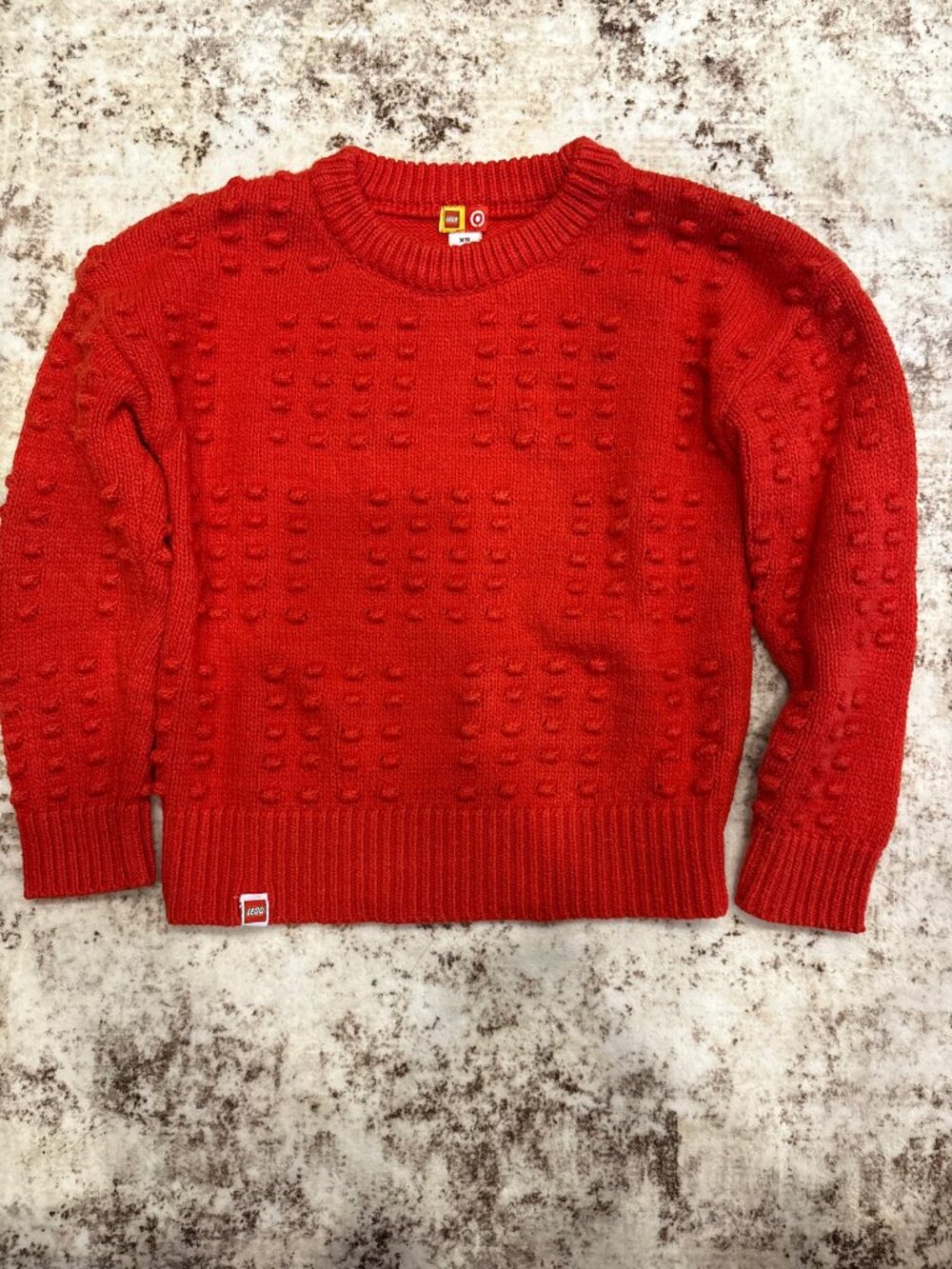 LEGO x Target Brick Textured Knit Crewneck Sweater – Red (Size XS)